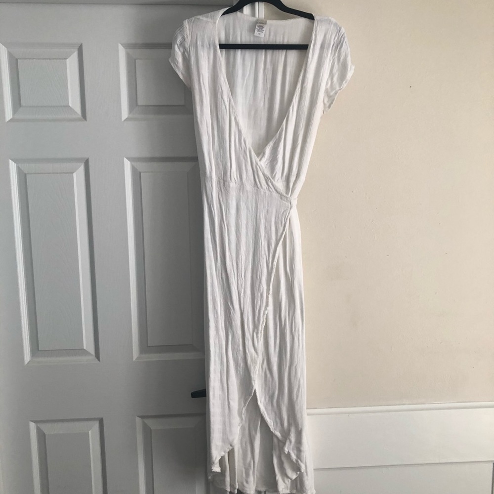 Nordstrom White Wrap Dress